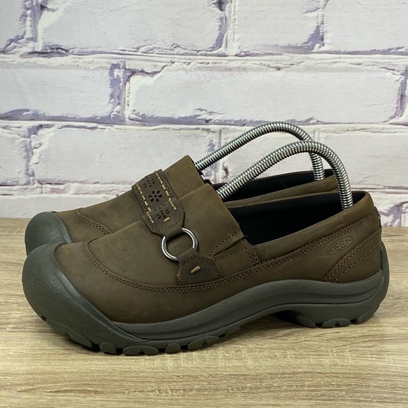 Keen Shoes - Keen Kaci III Brown Leather Slip On Clogs Women's Size 8.5 Shoes